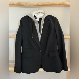 Veronica Beard Classic Dickey Blazer Jacket AND Dickey Hoodie zip-on